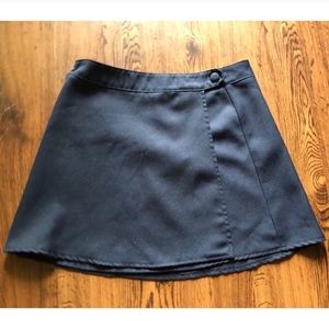 RAMPAGE R-Wear 90s Button Wrap Skirt Navy Blue